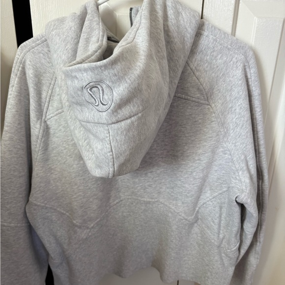 Lululemon Athletica Light Gray Half-Zip Hoodie - Picture 2 of 2